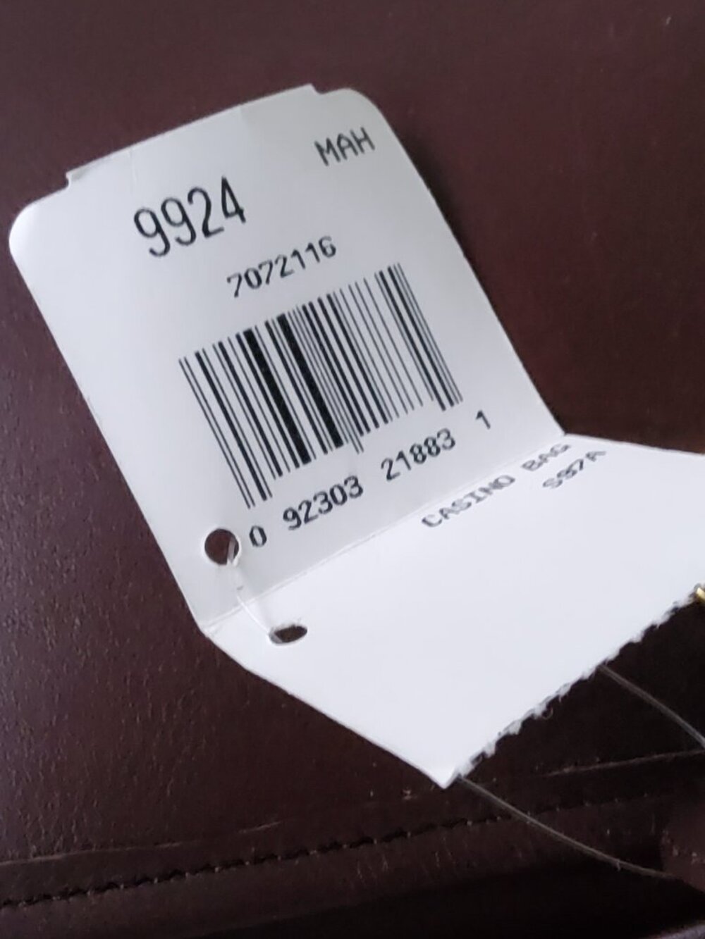 Never Used Still in Original Box Vintage Coach Casino Bag In Mahogony 9924 - Picture 4 of 13